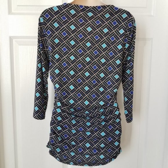 Jennifer Lopez Knot-Front Ruched Top size Medium - Picture 4 of 7